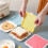Portable Silicone Microwave Sandwich Storage Box Bento School Breakfast Lunch Boxes Reusable Toast Container Case 3