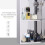 Stainless Steel Wall-Mounted Mirror Cabinet 300mm 5