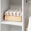 Mobile Wardrobe on Wheels, White 8