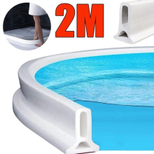 2M Shower Water Barrier Silicone Wet Room Bathroom Floor Sealing Strip Threshold