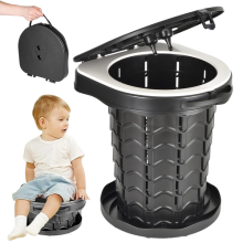 NEW Folding Toilet Car Outdoor Travel Potty Portable for Camping Hiking Beach