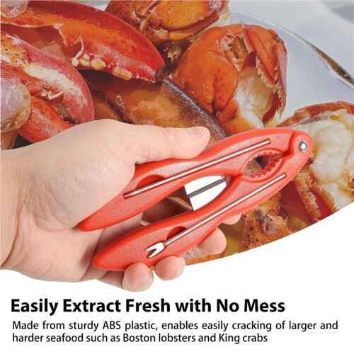 2PCS Crab Crackers and Tool Multifunctional Crab Leg Cracker Efficient Lobster Crackers Sturdy Seafood Crackers and Tool 2