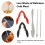 2PCS Crab Crackers and Tool Multifunctional Crab Leg Cracker Efficient Lobster Crackers Sturdy Seafood Crackers and Tool 4