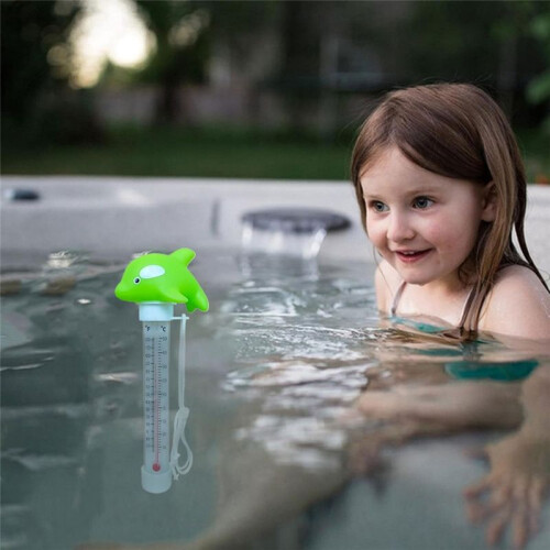 Fish Pool Thermometer Floating Water Temperature Tester for Spa Pond Indoor Pools Orange 1