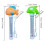 Fish Pool Thermometer Floating Water Temperature Tester for Spa Pond Indoor Pools Orange 10