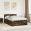 VidaXL vidaXL Bed Frame Smoked Oak 150 x 200 cm Engineered Wood 1