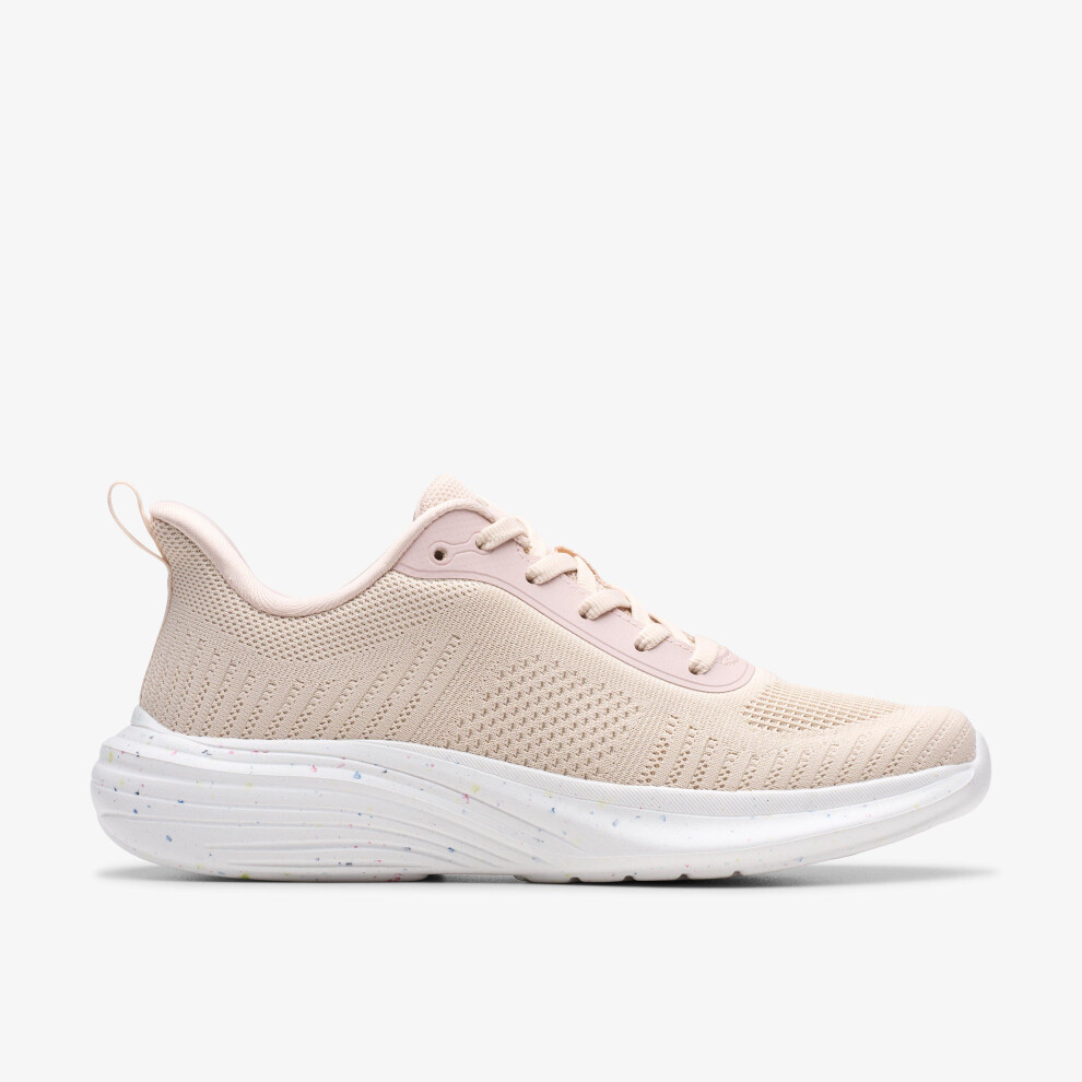 Clarks (Standard, 6 (Adults')) Izza Knit Blush Knit