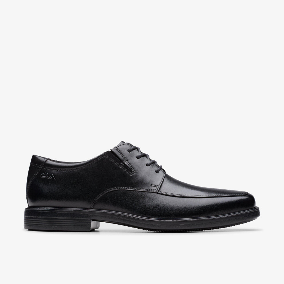 Clarks (Standard, 6.5 (Adults')) Cosgrove Apron Black Leather