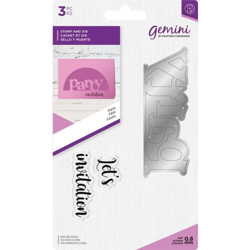 Gemini Stamp & Die Set - Party