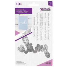 Gemini Fancy Font Stamp and Die - You Make Me SMILE