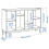 KEA KALLAX 8 Cube Unit with Underframe 147x39x94 4