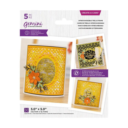 Gemini Create-A-Card Die - Interchangeable Trellis Frame