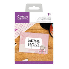 Crafters Companion Clear Acrylic Stamp ~ Lattes & Lipstick