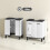 Modern High-Gloss White Under-Sink Cabinet 2