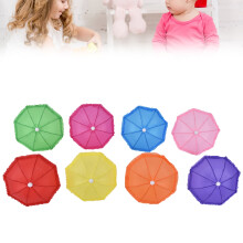 8x Puppen-Regenschirm Miniatur Zubehör für Kinder