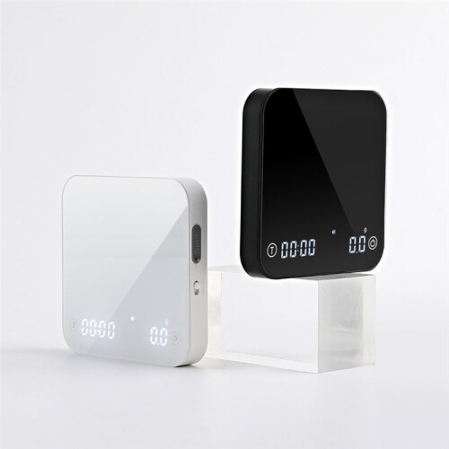 Coffee Scale , 0.1g Precise Graduation, Portable Pocket Scale Multi-Function Timing Kitchen Scale Black 2