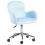 Beliani Desk Chair PRIDDY Velvet Light Blue 1