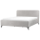 Beliani Bed Fabric VALOGNES 180 x 200 cm (EU Super King) Light Grey 1