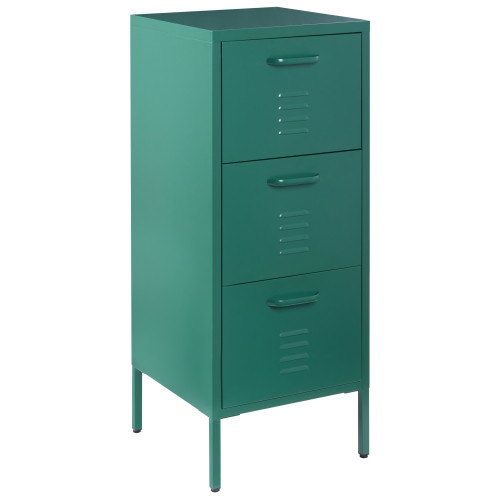 Beliani Storage Unit WOSTOK Metal Dark Green