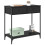 VidaXL vidaXL Console Table Black Oak 75 x 34.5 x 75 cm Engineered Wood 2