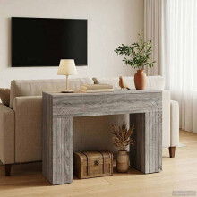 vidaXL Coffee Table Grey Sonoma 102 x 35 x 75 cm Engineered Wood
