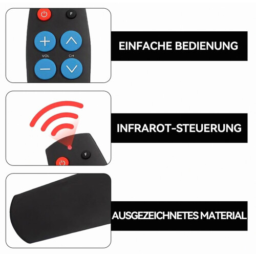 Large Button TV Remote Control for Seniors, Easy Setup for Televisions and Infrared Cable Boxes 1