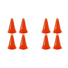 8X PlastikhüTchen - -SporthüTchen für ÜBung + Training - Flexible Orangefarbene TorhüTchen für Training + Spiel - 9 Zoll
