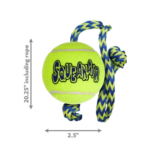 KONG KONG SqueakAir Ball With Rope Medium 2