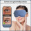 Wireless Heated 3D Sleep Mask, Light Blocking with Vibration, Timer and Rechargeable Battery, Portable for Deep Sleep 3