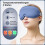 Wireless Heated 3D Sleep Mask, Light Blocking with Vibration, Timer and Rechargeable Battery, Portable for Deep Sleep 5