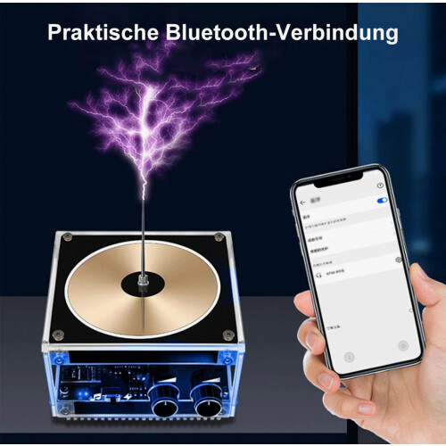Mini Bluetooth Speaker with Plasma and Arc Effect, Wireless Decorative Tech Gadget for Home Use 1