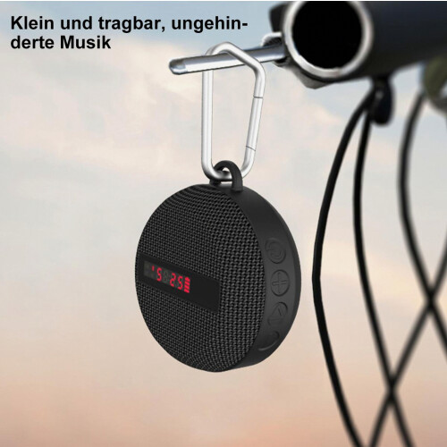 Bluetooth Bike Speaker with Speed Display and Handlebar Mount, Portable Wireless Audio Speaker 2
