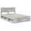 VidaXL vidaXL Bed Frame Concerte Grey 150 x 200 cm Engineered wood 4