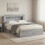 VidaXL vidaXL Bed Frame with Storage Grey Sonoma 140 x 200 cm Engineered Wood 1