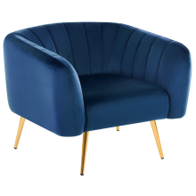 Armchair LACONIA Velvet Dark Blue