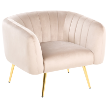 Armchair LACONIA Velvet Taupe