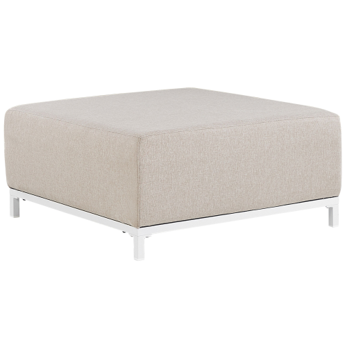 Beliani Ottoman ROVIGO Fabric Beige