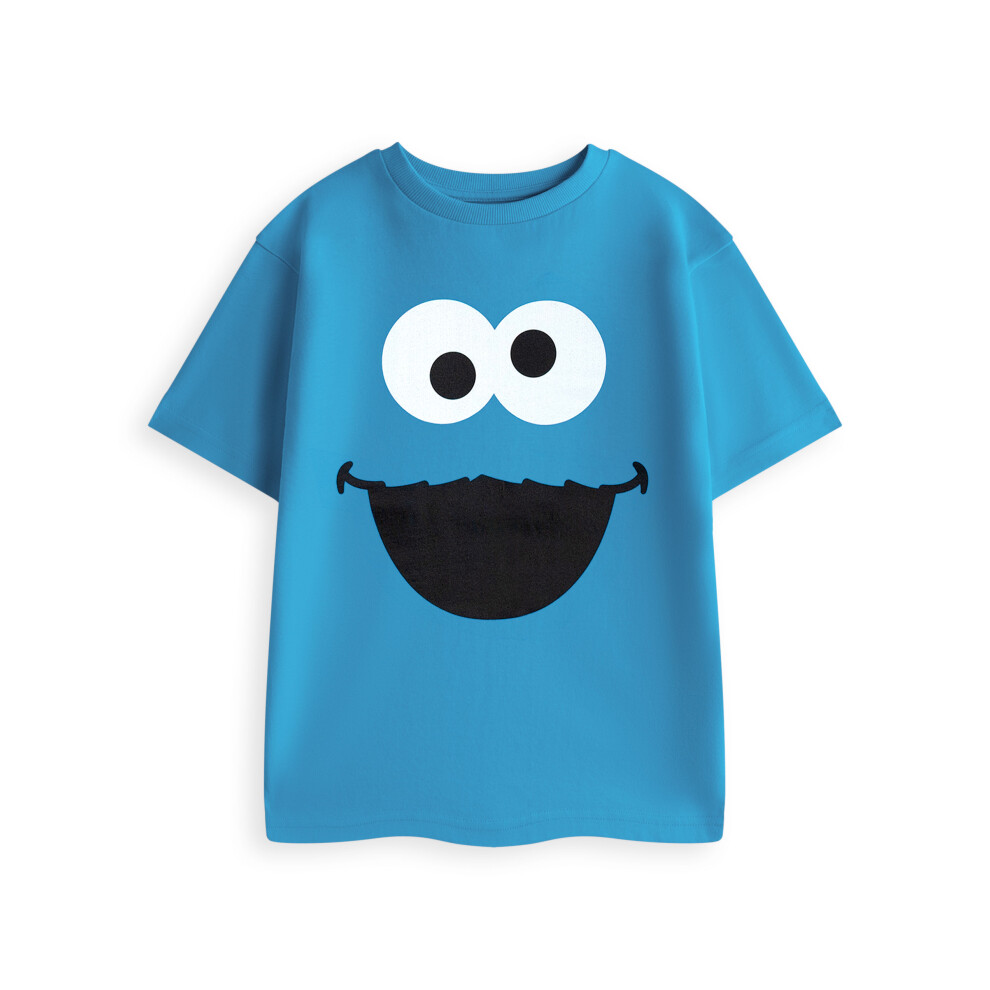 Sesame Street (2-3 Years) Short Sleeved T-Shirt (Unisex Kids Blue)