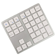 2.4G -Numeriek Toetsenblok Ultradun Draadloos Numpad USB Oplaadbaar Numeriek Toetsenblok voor IOS Android Window Wit