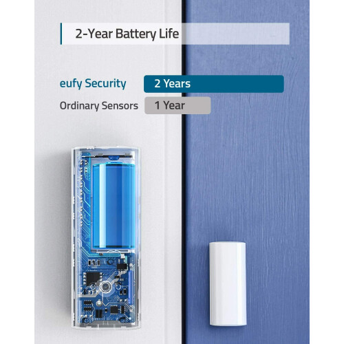 Eufy eufy Entry Sensor Detect Opened Closed Door Window Send Batteried Alert Trigger 2