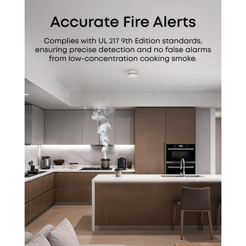 Eufy eufy Smoke Detector E10,Precise Fire Alarms,70 mm Design,5 Year Battery,Wireless 1