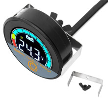 5918 DC8-100V Digital Cirkulär Voltmeter Vattentät Batterikapacitetsövervakning Bilspänningsmätare Testare A
