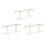 3 Pcs Acrylique 4 Trous Double Couche Support de Cornet de CrèMe GlacéE 1