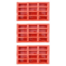 12 Holte Siliconen Eiwitrepen Schimmel Rechthoek Mueslireep Bakgereedschap Schimmel Siliconen Schimmel Franse Cakevorm Dessert Gereedschap