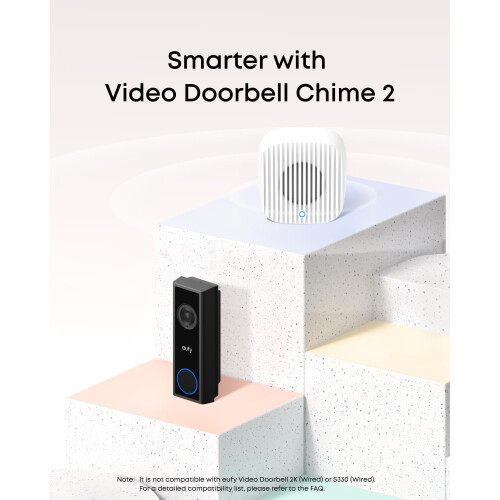Eufy eufy Video Doorbell Camera Wireless C30 with Chime2 Live 2K Bluetooth NoFee 1