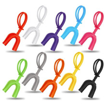 10 Pcs Strapped Mouth Guard Sports Mouthguard with Strap Adult Youth Kids Football Mouthpiece Mouth Protector