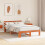 VidaXL vidaXL Bed Frame with Headboard Wax Brown 120 x 200 cm Solid Pine Wood 3