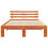 VidaXL vidaXL Bed Frame with Headboard Wax Brown 120 x 200 cm Solid Pine Wood 5