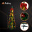 Foldable 6ft Artificial Christmas Tree with Decorations 5