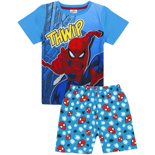 Marvel (2-3 Years) Marvel Short Sleeve Short Leg Pyjama Set (Boys Blue)